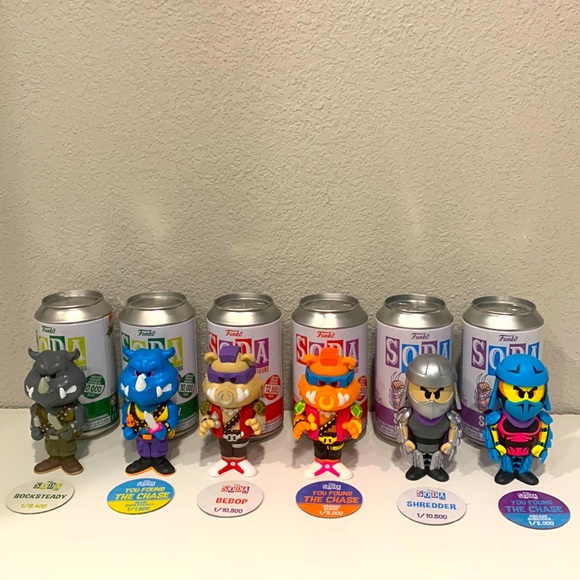 Funko soda vaulted Shredder Bebop and Rocksteady regular and chase from tmnt - Picture 1 of 8